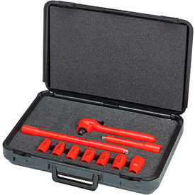 KNIPEX® 98 99 11 S6 10 Pc-1000V Insulated Socket Set 1/2