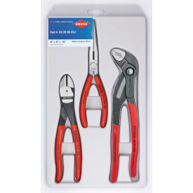 KNIPEX® 00 20 08 US2 3 Pc Universal Pliers Set W/ Cobra® Pliers 00 20 08 US2