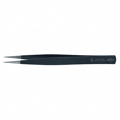 Tweezers ESD Straight 5-1/4 In SS Black MPN:92 28 69 ESD