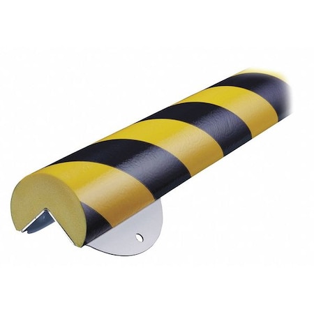 Corner Guard, Rounded, Black/Yellow MPN:60-6866