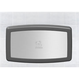Koala Kare® Baby Changing Station w/ Stainless Steel Veneer Polyethylene Gray KB300-01SS