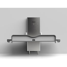 Koala Kare® Adjustable Height Adult Changing Station Powder Coated Steel Silver KB3000-AHL