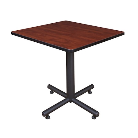 Square Tables > Breakroom Tables > Kobe Square & Round Tables, Wood, Metal Top, Cherry MPN:TKB3030CH