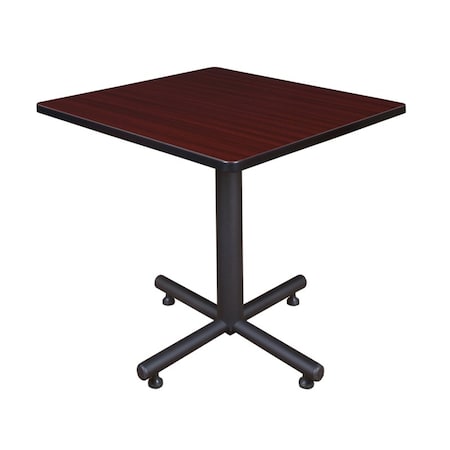 Square Tables > Breakroom Tables > Kobe Square & Round Tables, Wood, Metal Top, Mahogany MPN:TKB3030MH