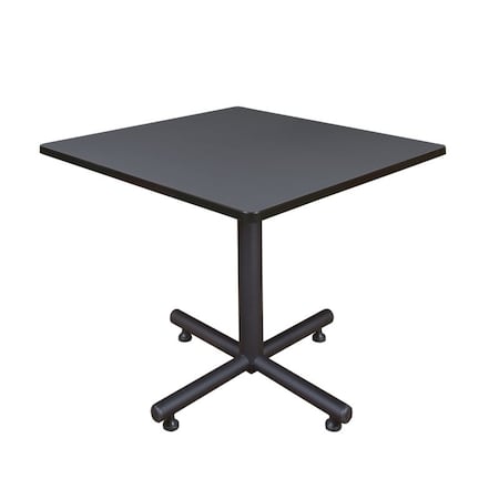 Square Tables > Breakroom Tables > Kobe Square & Round Tables, Wood, Metal Top, Grey MPN:TKB3636GY
