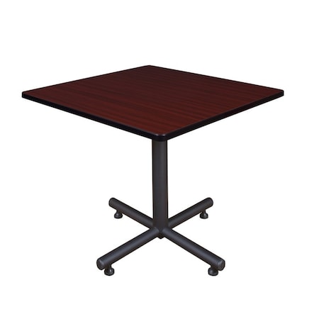 Square Tables > Breakroom Tables > Kobe Square & Round Tables, Wood, Metal Top, Mahogany MPN:TKB3636MH