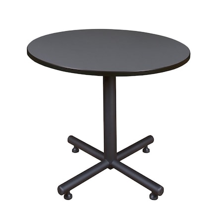 Round Tables > Breakroom Tables > Kobe Square & Round Tables, Wood, Metal Top, Grey MPN:TKB42RNDGY