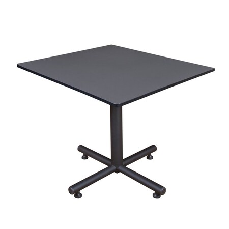 Square Tables > Breakroom Tables > Kobe Square & Round Tables, Wood, Metal Top, Grey MPN:TKB4848GY