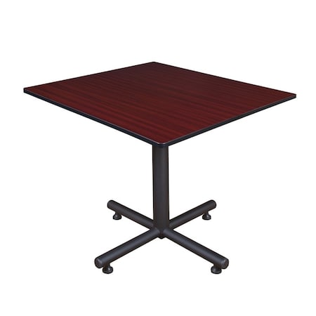 Square Tables > Breakroom Tables > Kobe Square & Round Tables, Wood, Metal Top, Mahogany MPN:TKB4848MH