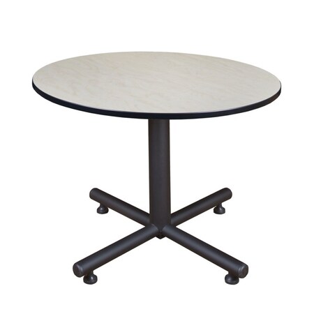 Round Tables > Breakroom Tables > Kobe Square & Round Tables, Wood, Metal Top, Maple MPN:TKB48RNDPL