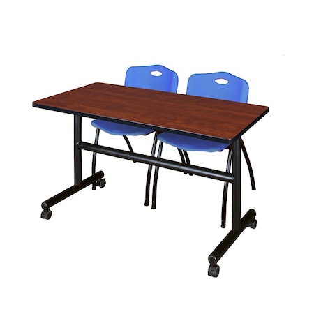 Tables > Nesting Tables > Kobe Flip Top Table & Chair Sets, 48 W, 24 L, 29 H, Cherry MPN:MKFT4824CH47BE