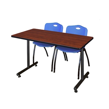 Rectangle Tables > Training Tables > Kobe Training Table & Chair Sets, 48 W, 30 L, 29 H, Cherry MPN:MKTRCT4830CH47BE