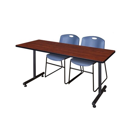 Rectangle Tables > Training Tables > Kobe Training Table & Chair Sets, 60 W, 24 L, 29 H, Cherry MPN:MKTRCT6024CH44BE