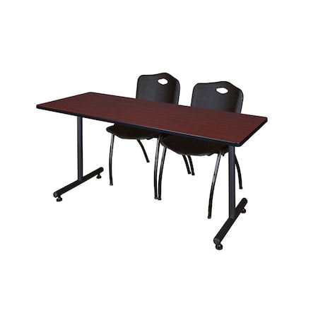 Rectangle Kobe Trng Table, w/2M Stack Chairs, 66x30