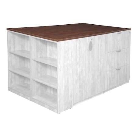 Regency Legacy Stand Up Quad with Bookcase End Top- Cherry MPN:TSUTR8546CH