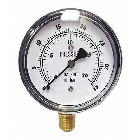Low Pressure Gauge, Bottom, 35