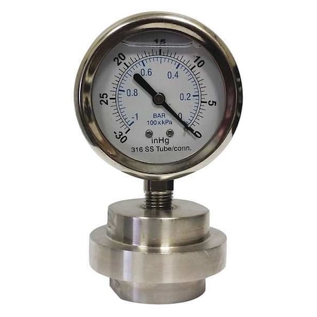 Pressure Gauge with Diaphragm Seal, 1PK MPN:KC301L2530/0/DSM3511LP