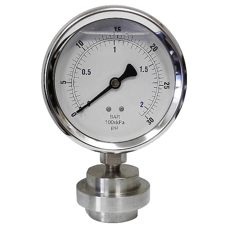 Pressure Gauge, 0 to 15, 000 psi, 4 in Dial, 1/4 in NPT, Bottom Location MPN:KC301L4030/DSM3511LP