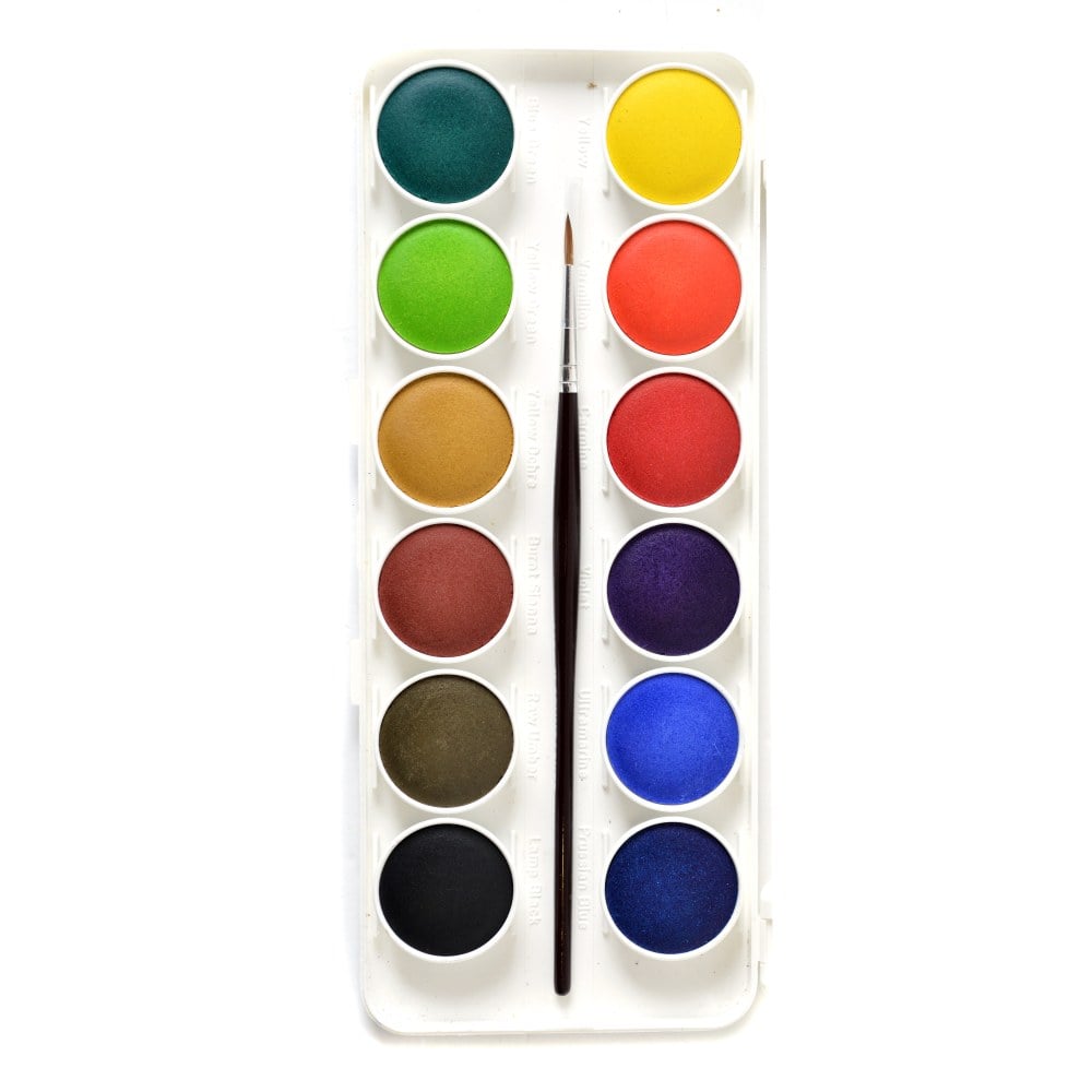 Grumbacher Deluxe Transparent Watercolors, Set Of 12 MPN:WCT12