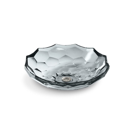 Briolette Vessel Faceted Glass Bathr MPN:2373-B11