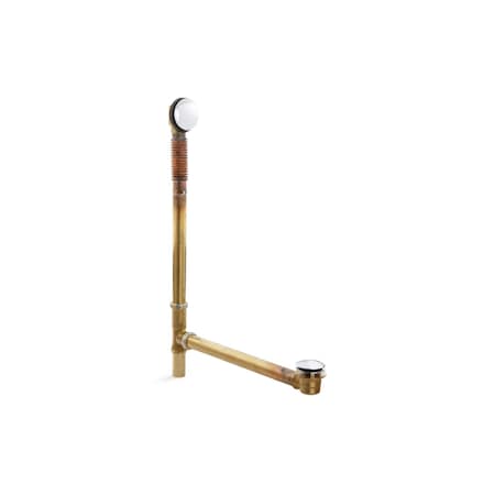 Clearflo Brass Toe Tap Bath Drain MPN:7265-CP