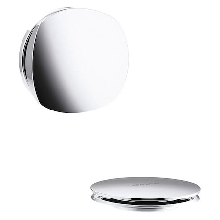 1-1/2 Dia, Durable Metal, Chrome, Cable Bath Drain MPN:K-T37391-CP