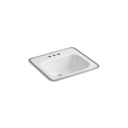 4 in Mount, 3 Hole Tahoe Metal Frame Lavatory With 4