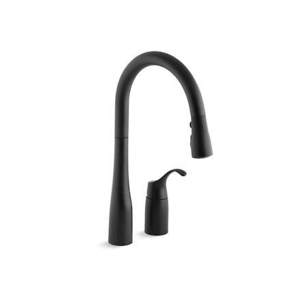 Simplice Two-Hole Kitchen Sink Faucet MPN:647-BL