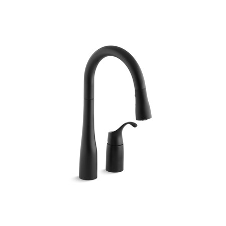 Simplice Two-Hole Kitchen Sink Faucet MPN:649-BL