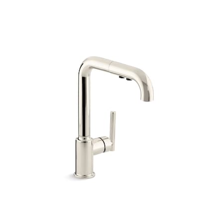 0 in Mount, 1 Hole Purist Primary Pullout Kitchen Faucet MPN:7505-SN