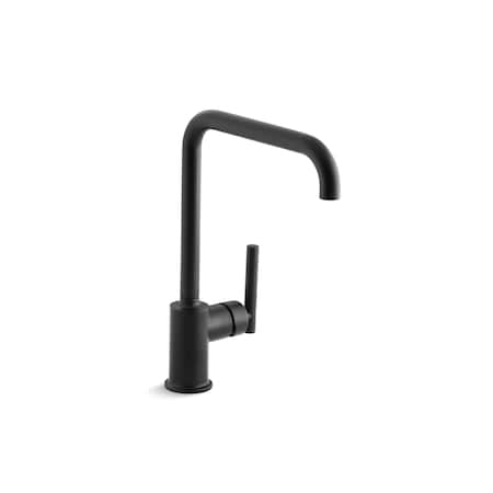 0 in Mount, 1 Hole Purist Primary Swing Spout Kitchen Fa MPN:7507-BL