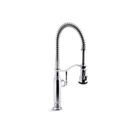 Tournant Semi-Professional Kitchen Si, Single Hole; Deck Mounted Mount, 1 Hole MPN:77515-CP