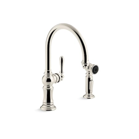 0 in Mount, 1 Hole Artifacts 2-Hole Kitchen Sink Faucet MPN:99262-SN