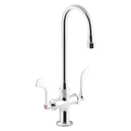Manual Gooseneck Bathroom Faucet, Single Hole Mount, Chrome MPN:K-100T70-5AKA-CP