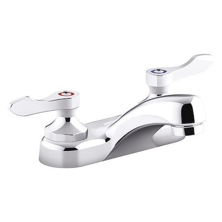 Manual Straight Spout Bathroom Faucet, 4
