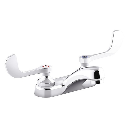 Manual Straight Spout Bathroom Faucet, 4