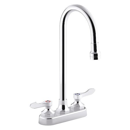 Manual Gooseneck Bathroom Faucet, 4