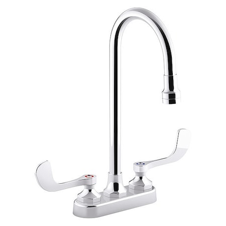 Manual Gooseneck Bathroom Faucet, 8