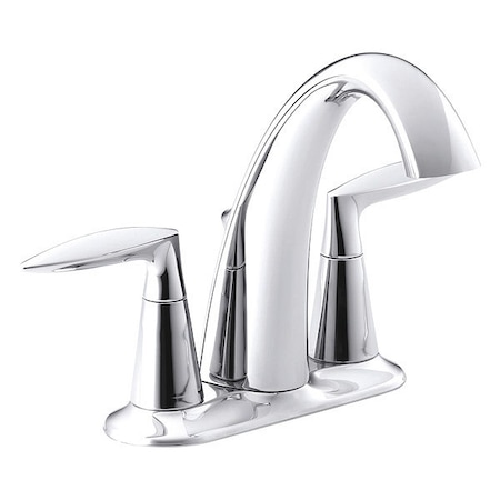 Manual Low Arc Bathroom Faucet, 4