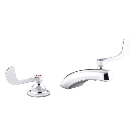 Manual Straight Spout Bathroom Faucet, 8