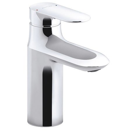Single Handle Single Hole Mount, 1 Hole Straight Spout Bathroom Faucet, Polished chrome MPN:K-98827-4-CP