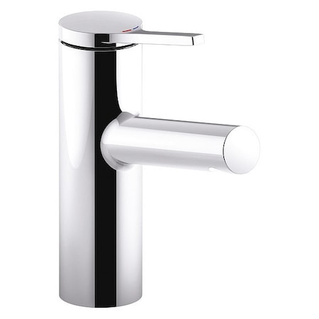 Single Handle Single Hole Mount, 1 Hole Straight Spout Bathroom Faucet, Polished chrome MPN:K-99491-4-CP