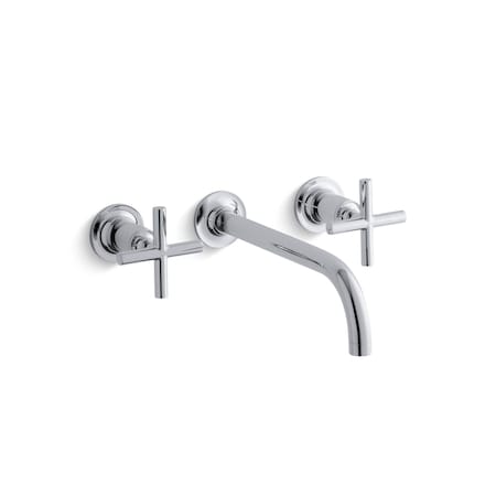 8 in Mount, 3 Hole Purist Wall-Mount Bathroom Sink Fauce MPN:T14414-3-CP