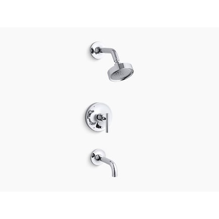 Purist® Rite-Temp® Pressure-Balancing Bath And Shower Faucet Trim With Push-Button Diverter, 7-3/4