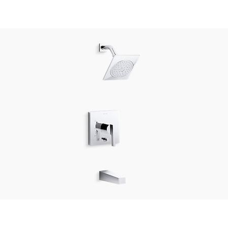 Tub Shower Trim, Polished Chrome, Wall MPN:T99763-4-CP
