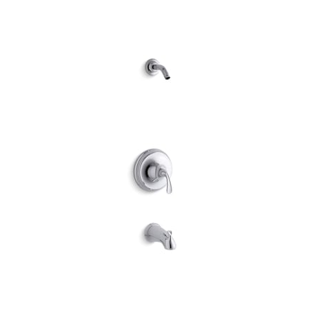 Forte® Sculpted Rite-Temp® Bath And Shower Valve Trim With Slip-Fit Spout, Less Showerhead MPN:TLS10275-4-CP
