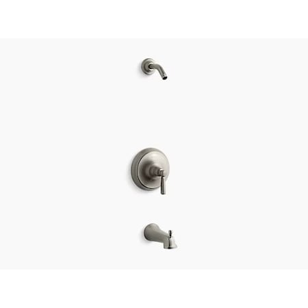Bancroft® Rite-Temp® Bath And Shower Valve Trim With Metal Lever Handle And Slip-Fit Spout, Less Showerhead MPN:TLS10582-4-BN