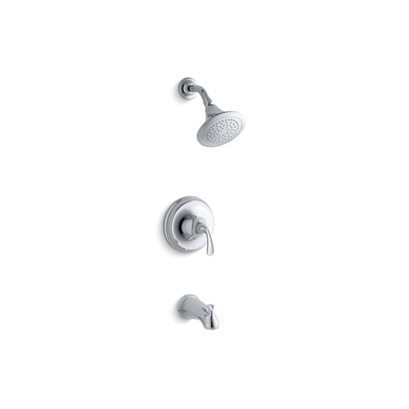 Forte® Sculpted Rite-Temp® Bath And Shower Valve Trim With Slip-Fit Spout And 2.5 Gpm Showerhead MPN:TS10275-4-CP