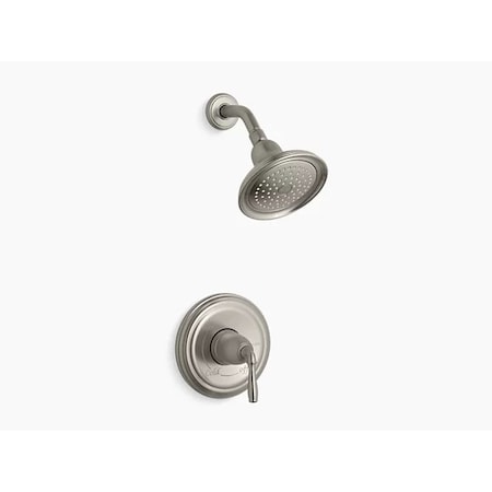 Devonshire® Rite-Temp® Shower Valve Trim With Lever Handle And 2.5 Gpm Showerhead MPN:TS396-4-BN