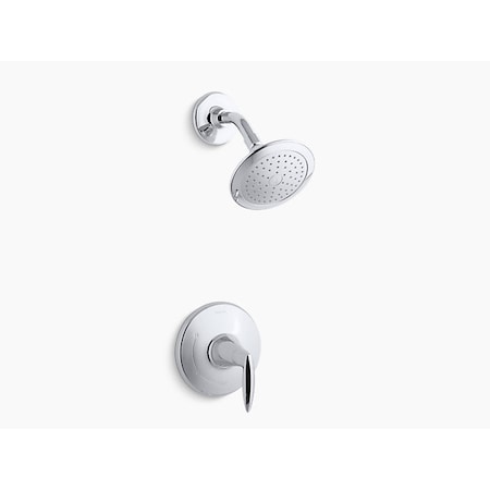 Alteo® Rite-Temp® Shower Valve Trim With Lever Handle And 2.5 Gpm Showerhead MPN:TS45106-4-CP